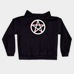 Motherland Fort Salem Pentagram Glitch - White Kids Hoodie